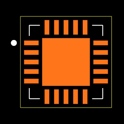 MAX4896ETP+T Footprint