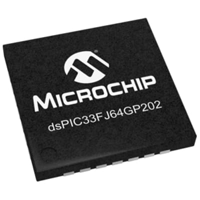 16-bit PICs DSPIC33FJ64GP202-I/MM by Microchip