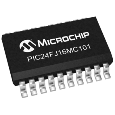 16-bit PICs PIC24FJ16MC101-E/SO by Microchip